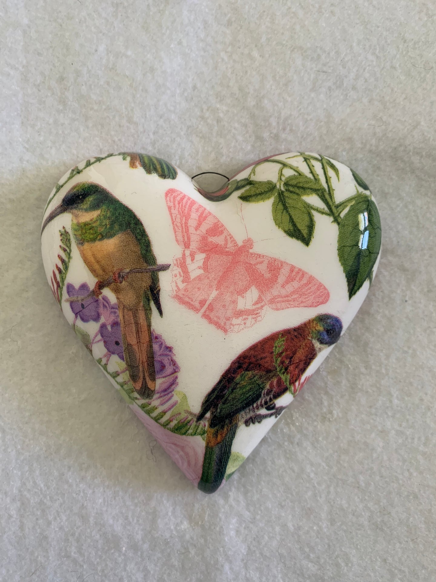 Decoupaged  Hanging Heart