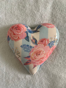 Decoupaged  Hanging Heart.