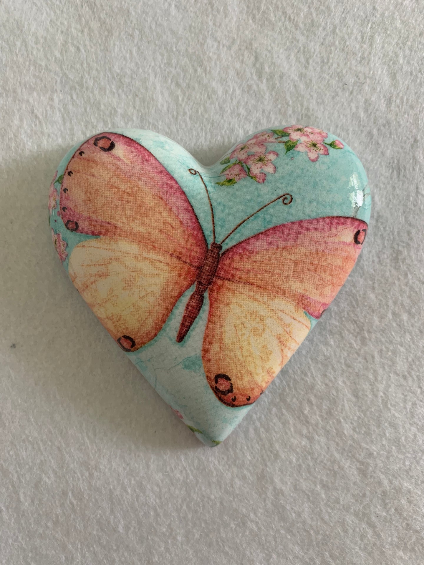 Decoupaged  Hanging Heart