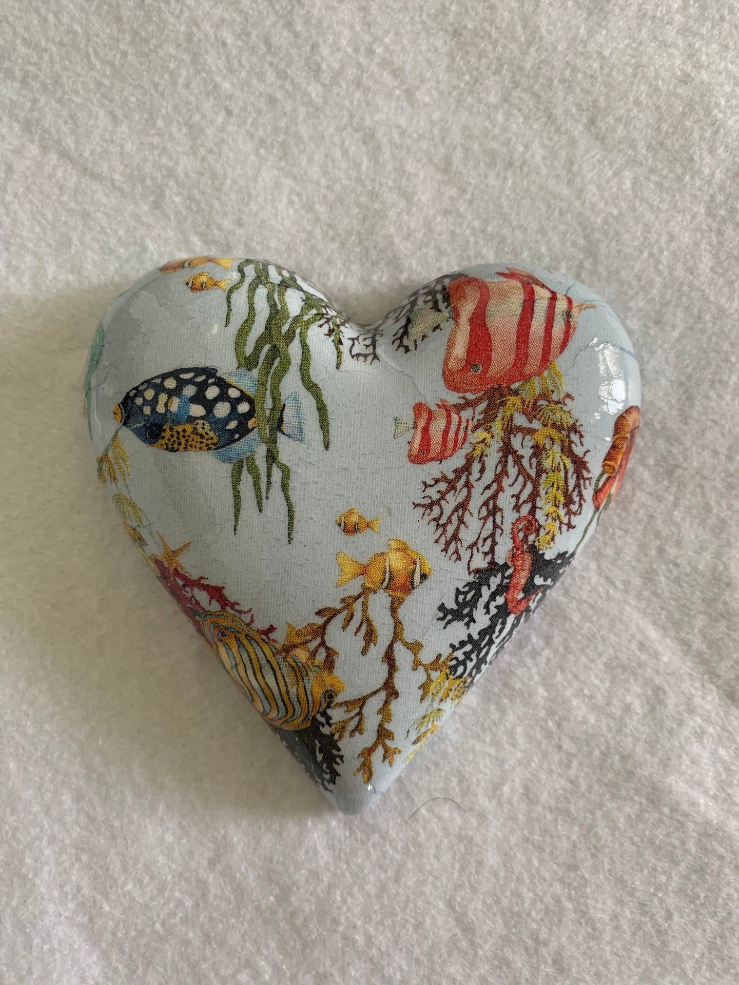 Decoupaged  Hanging Heart