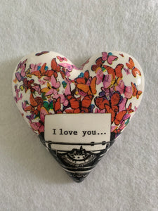 Decoupaged  Hanging Heart