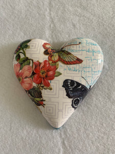 (Decoupaged  Hanging Heart