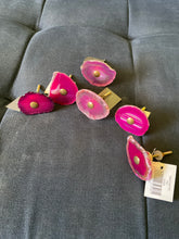 Load image into Gallery viewer, Agate Pink Knobs x 6
