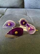 Load image into Gallery viewer, Agate Purple Knobs
