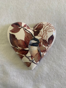 Decoupaged  Hanging Heart.