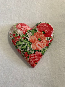 Decoupaged  Hanging Heart.