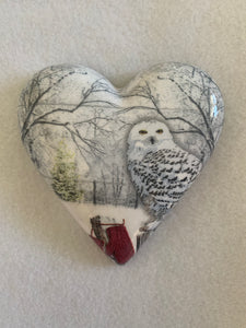 Decoupaged  Hanging Heart