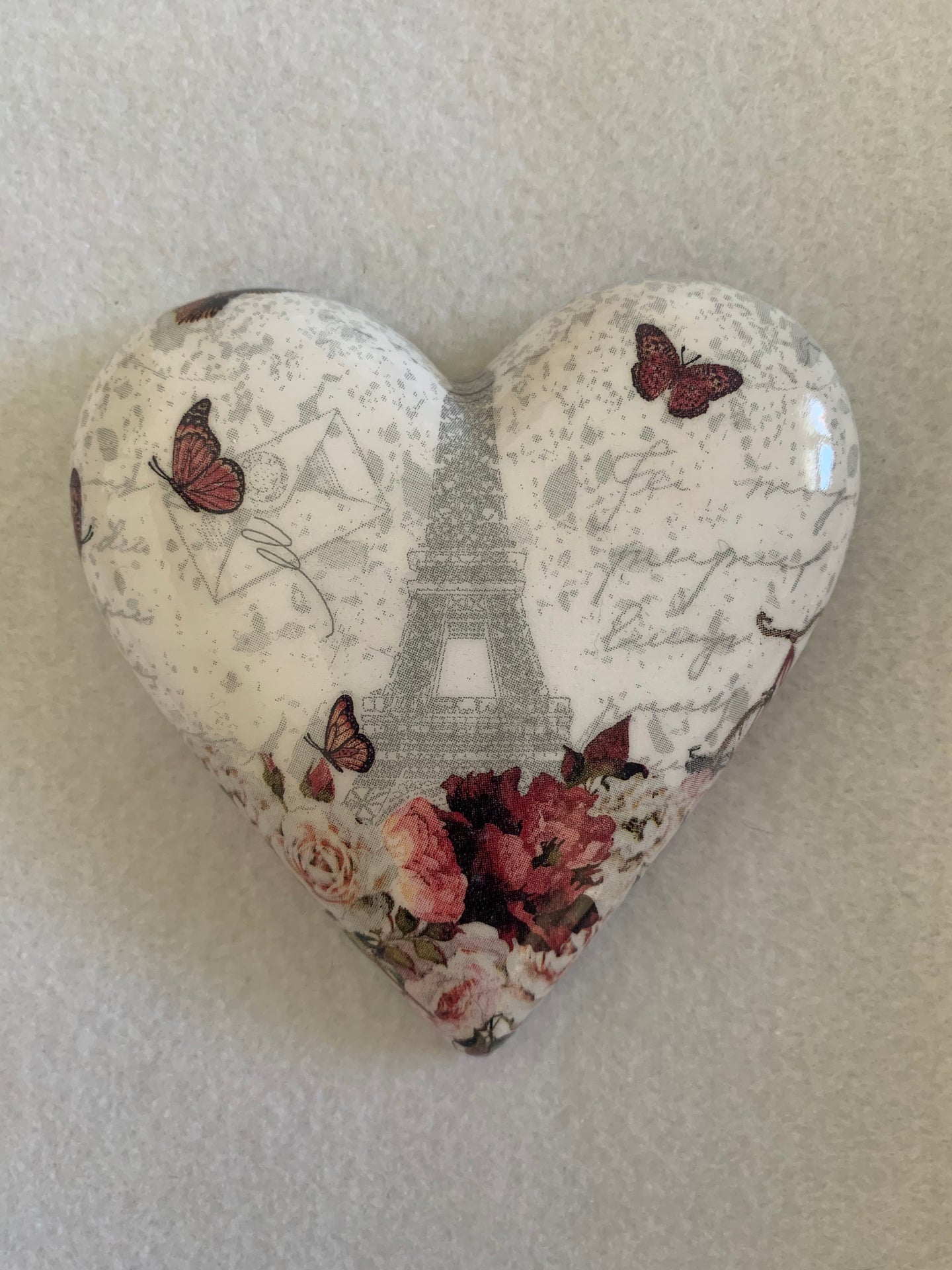 Decoupaged  Hanging Heart