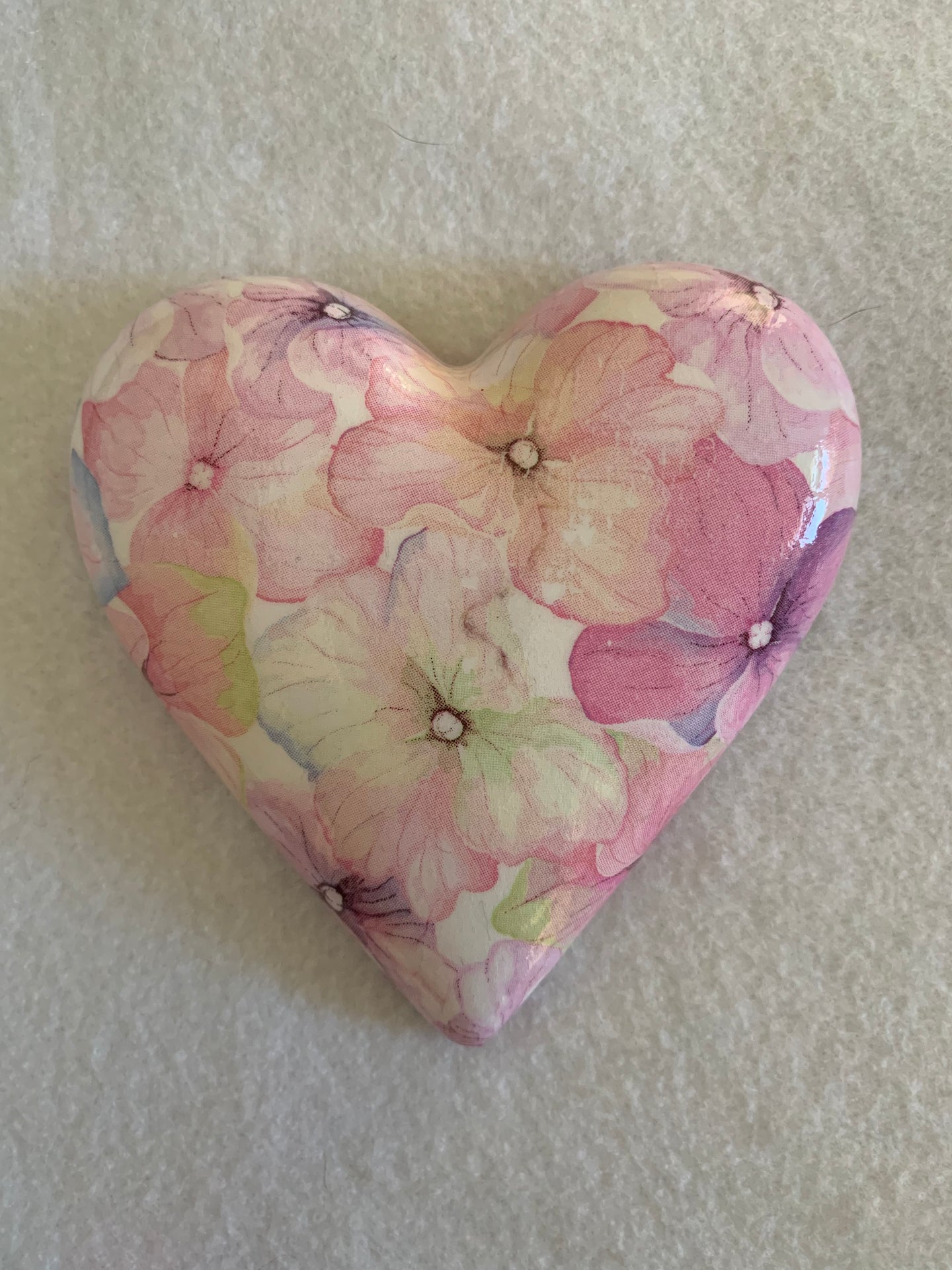 Decoupaged  Hanging Heart