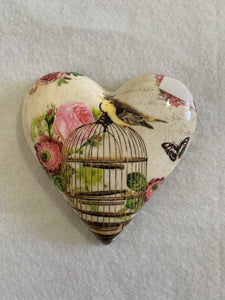 Decoupaged  Hanging Heart