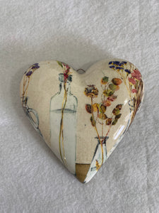 Decoupaged  Hanging Heart