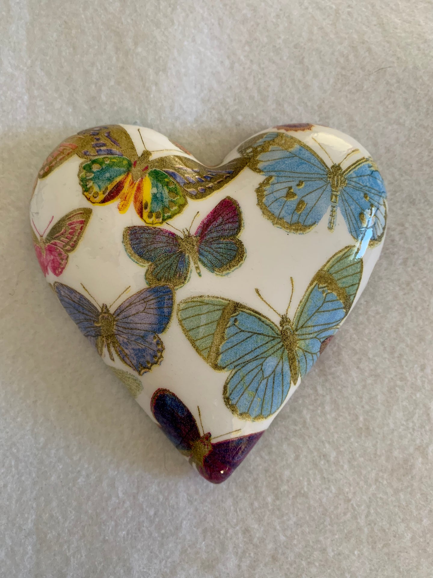 Decoupaged  Hanging Heart