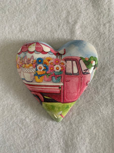 Decoupaged  Hanging Heart