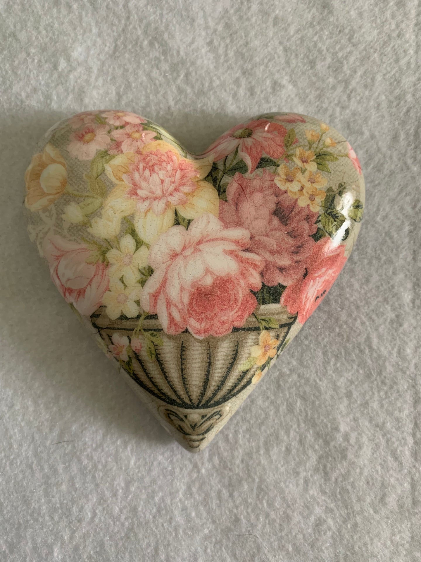 Decoupaged  Hanging Heart