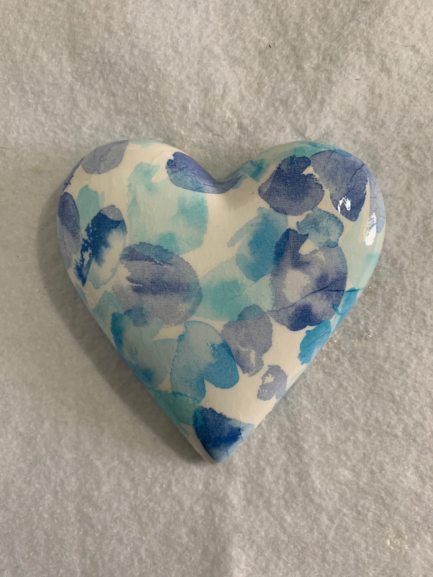 Decoupaged  Hanging Heart