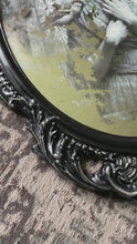 Load and play video in Gallery viewer, Vintage Ornate Framed Mirror with Artistic Portrait
