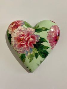 Decoupaged Hanging Heart