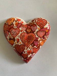 Decoupaged  Hanging Heart