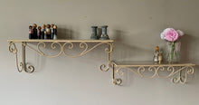 Load image into Gallery viewer, Vintage wrought iron shelves
