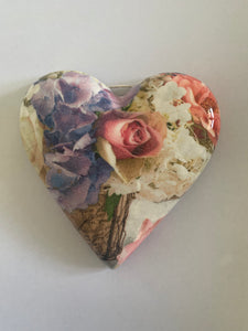 Decoupaged  Hanging Heart