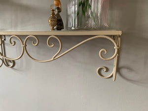 Vintage wrought iron shelves