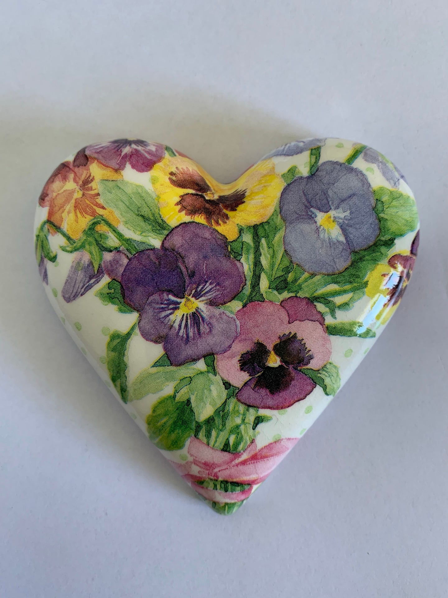 Decoupaged  Hanging Heart