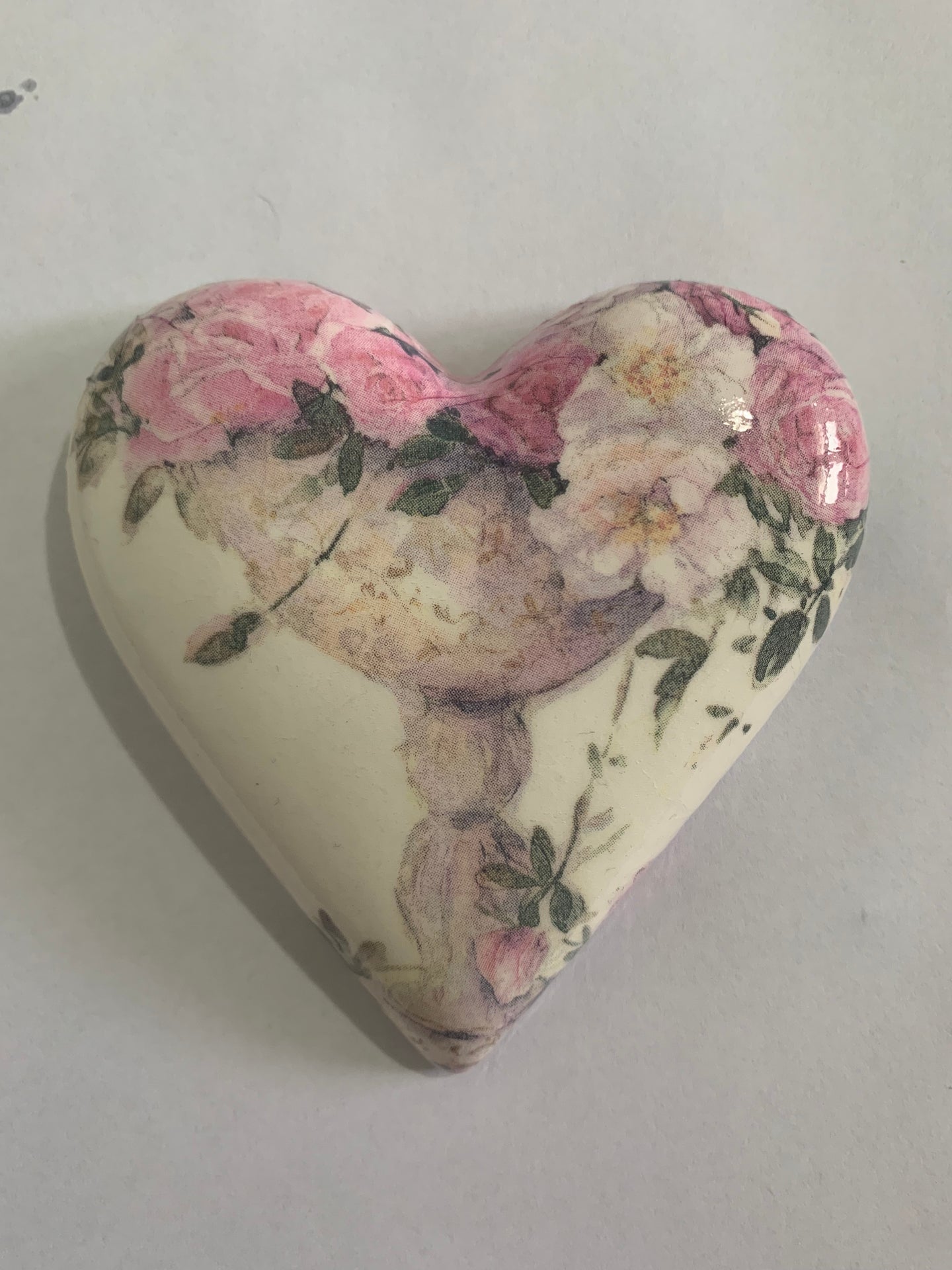 Decoupaged Hanging Heart