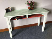 Load image into Gallery viewer, Mint Green Console Table
