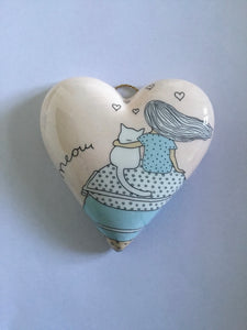 Decoupaged  Hanging Heart