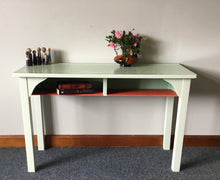 Load image into Gallery viewer, Mint Green Console Table
