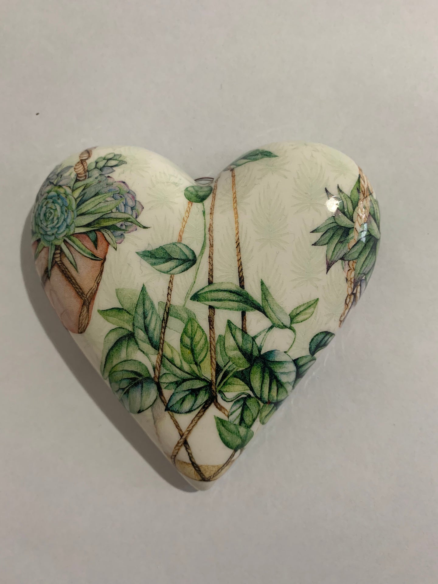 Decoupaged  Hanging Heart