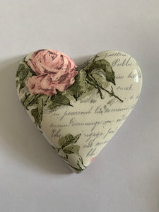 Decoupaged  Hanging Heart