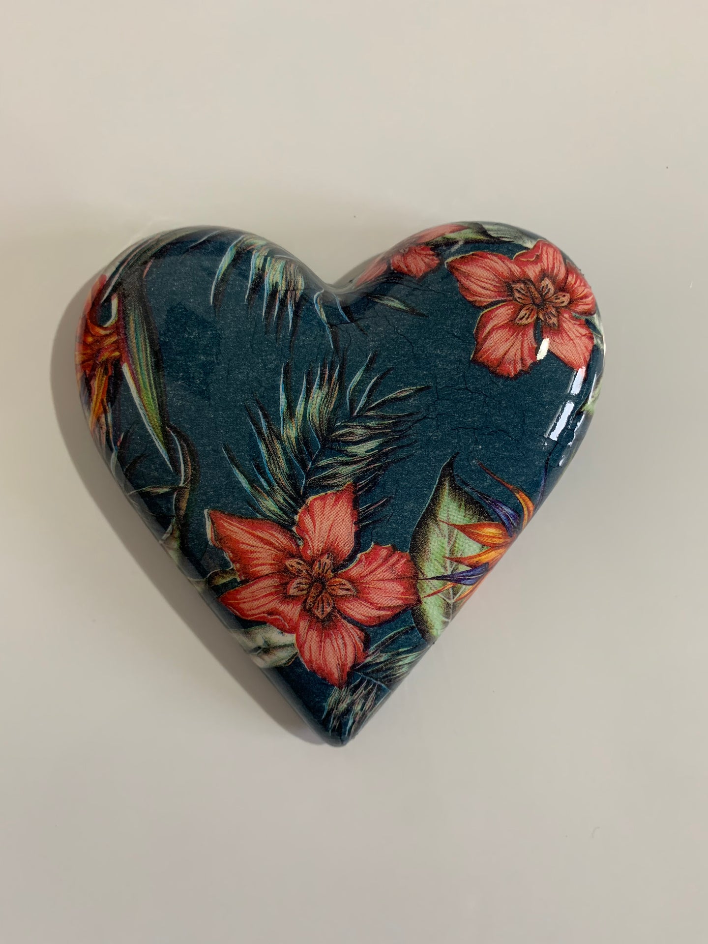 Decoupaged  Hanging Heart