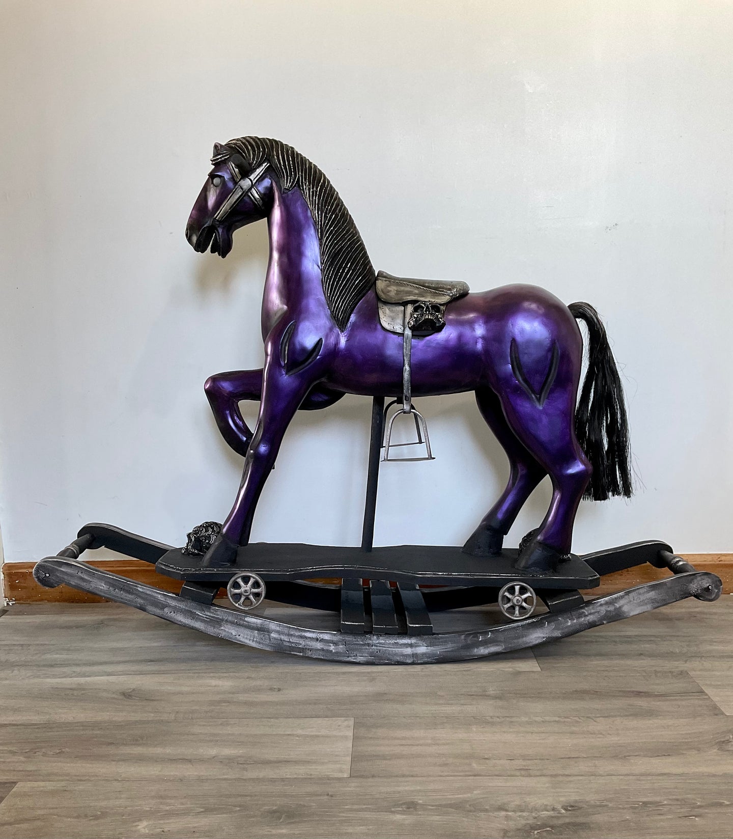 Purple rocking horse sales