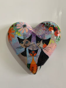 Decoupaged  Hanging Heart