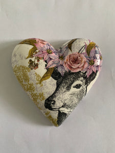 Decoupaged  Hanging Heart