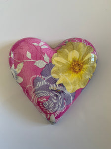 Decoupaged Hanging Heart