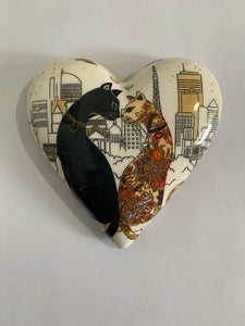 Decoupaged  Hanging Heart