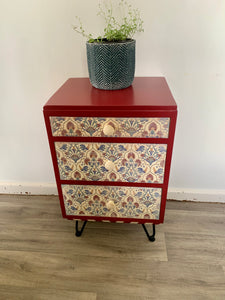 Burgundy Bedside