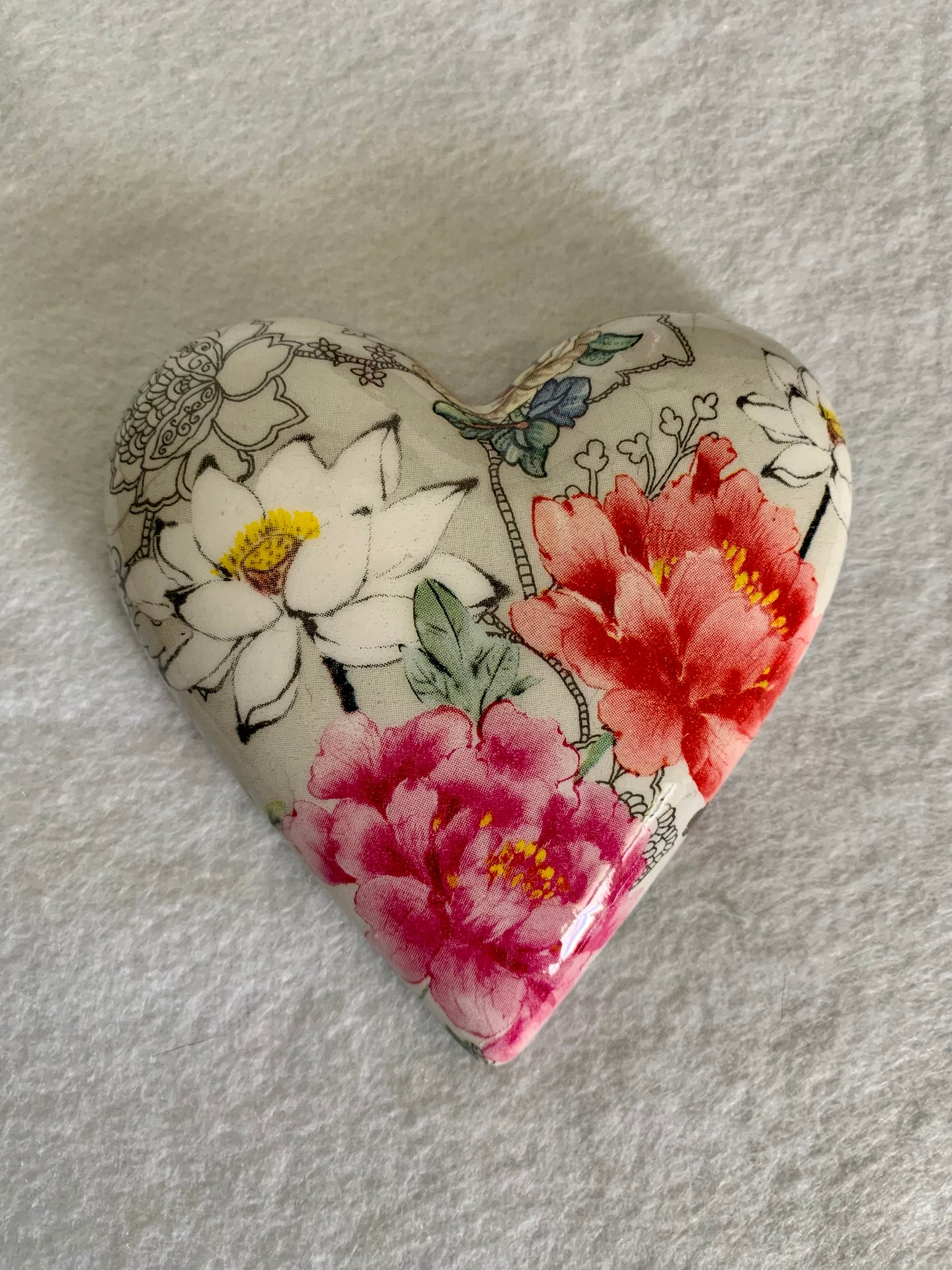 Decoupaged  Hanging Heart