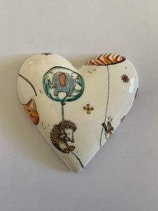 Decoupaged  Hanging Heart