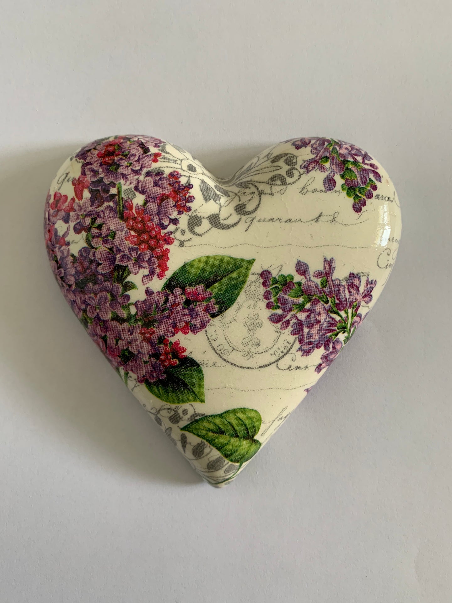 Decoupaged  Hanging Heart