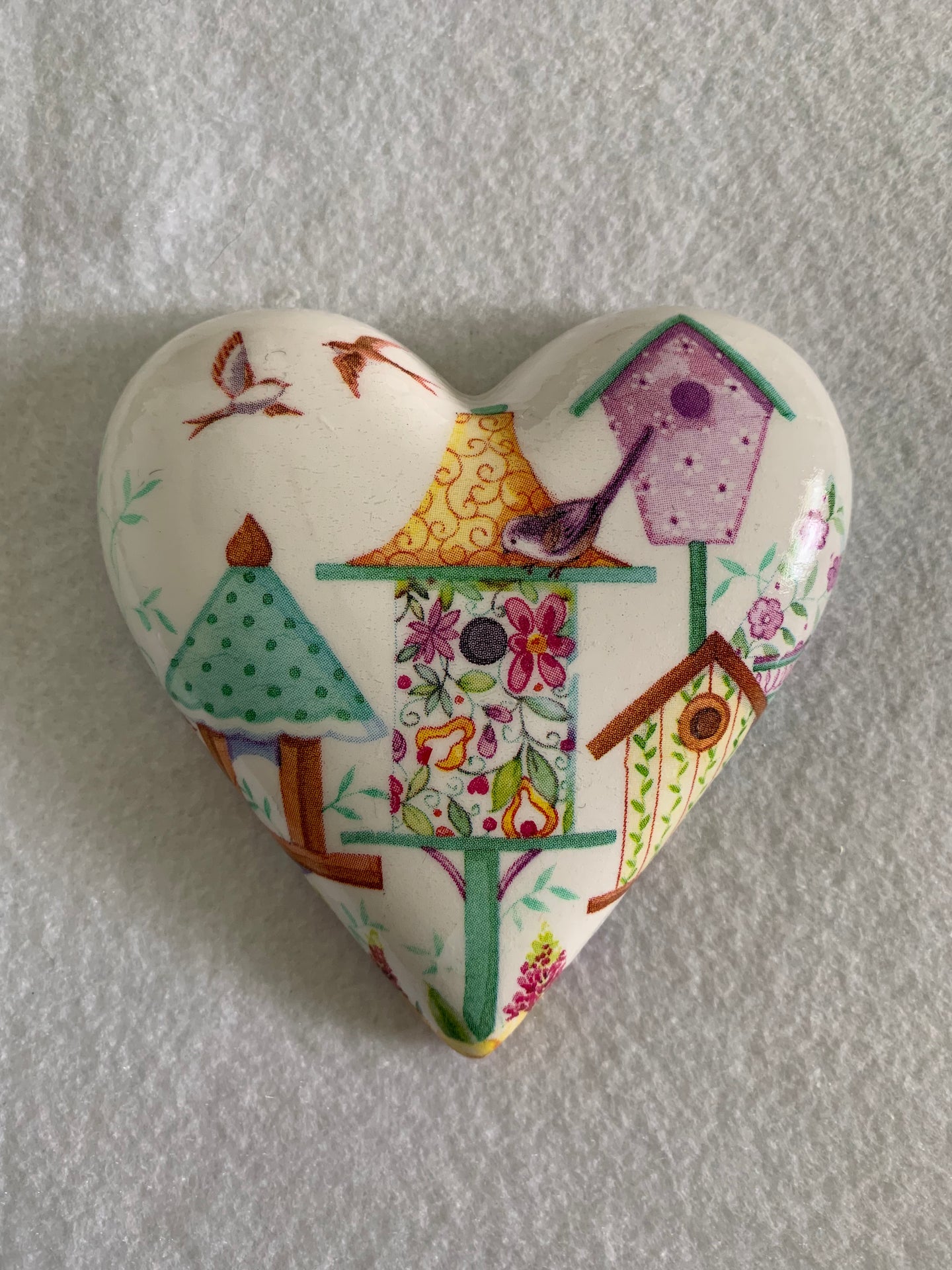 Decoupaged  Hanging Heart