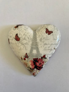 Decoupaged  Hanging Heart