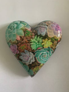 Decoupaged  Hanging Heart