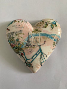 Decoupaged  Hanging Heart