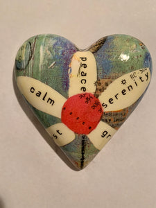 Decoupaged  Hanging Heart