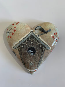 Decoupaged  Hanging Heart