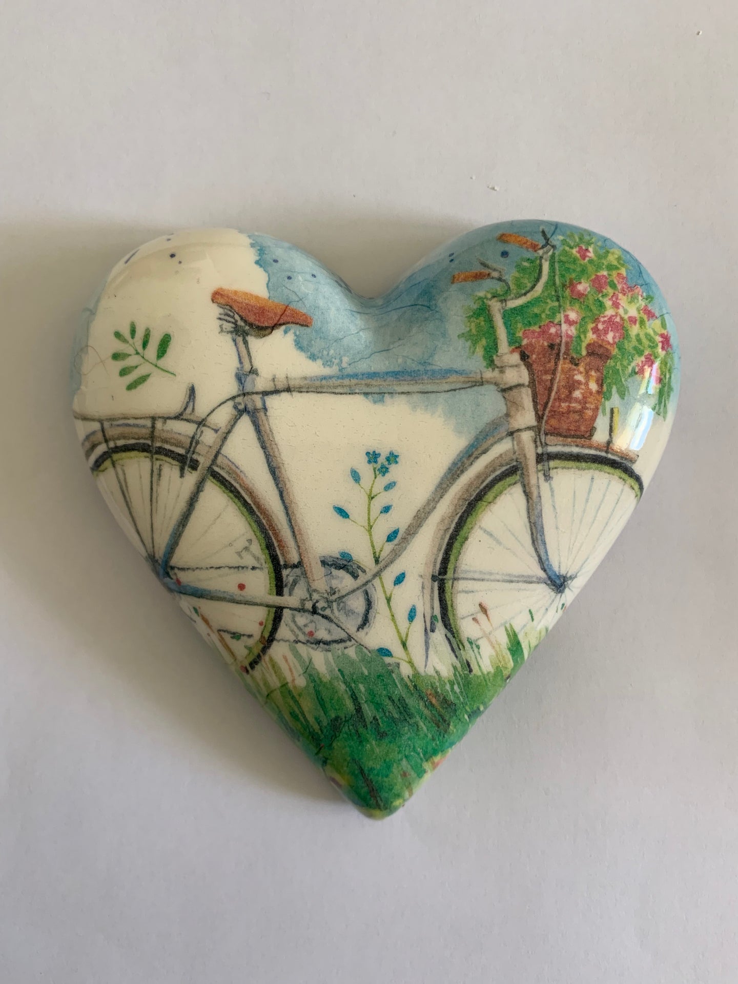 Decoupaged  Hanging Heart