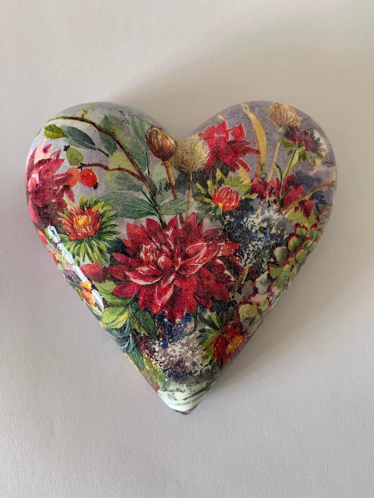 Decoupaged  Hanging Heart